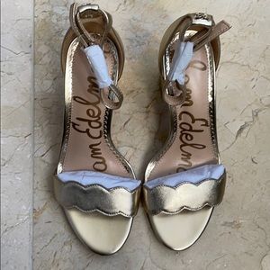 Sam Edelman Gold Odila Heeled Sandal